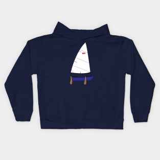 Naples Sabot Sailboat - Blue Kids Hoodie